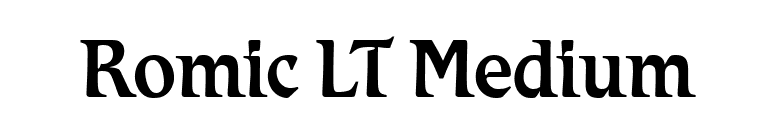 Romic LT Medium font preview