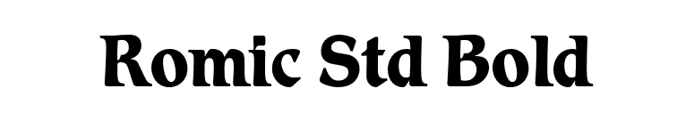 Romic Std Bold font preview