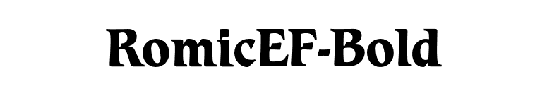 RomicEF-Bold font preview