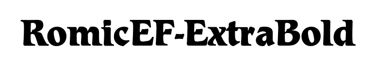 RomicEF-ExtraBold font preview