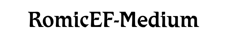 RomicEF-Medium font preview