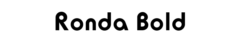 Ronda Bold font preview