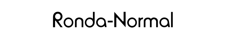 Ronda-Normal font preview