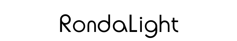 RondaLight font preview