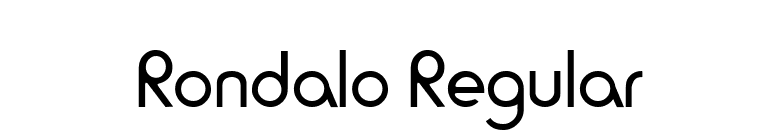 Rondalo Regular font preview