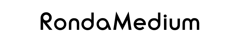 RondaMedium font preview