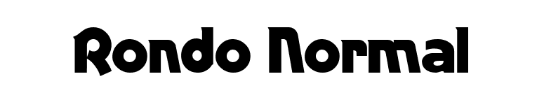 Rondo Normal font preview