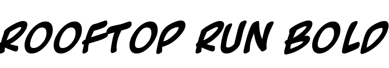 Rooftop Run Bold font preview