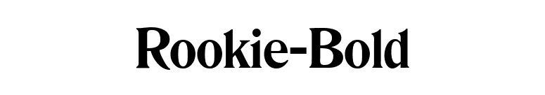 Rookie-Bold font preview