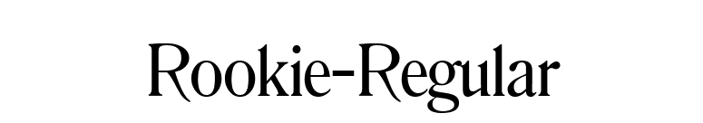 Rookie-Regular font preview
