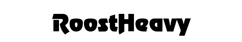 RoostHeavy font preview