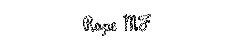Rope MF font preview