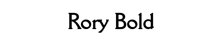Rory Bold font preview
