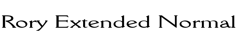 Rory Extended Normal font preview