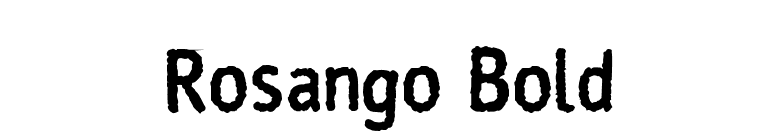 Rosango Bold font preview