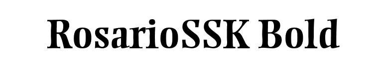 RosarioSSK Bold font preview
