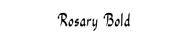 Rosary Bold font preview
