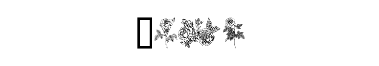 Rose font preview