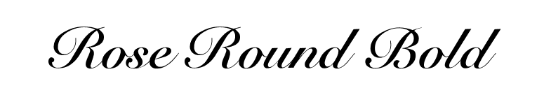 Rose Round Bold font preview