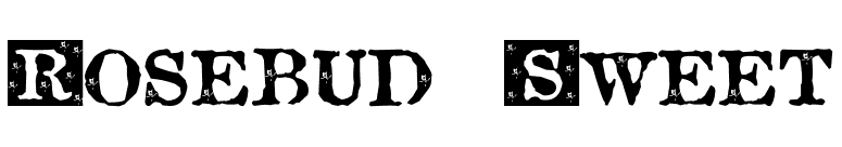 Rosebud Sweet font preview
