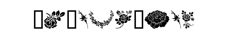 Rosegarden font preview