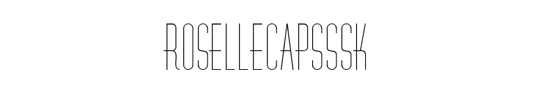 RoselleCapsSSK font preview