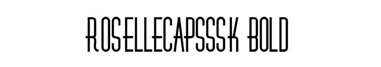 RoselleCapsSSK Bold font preview