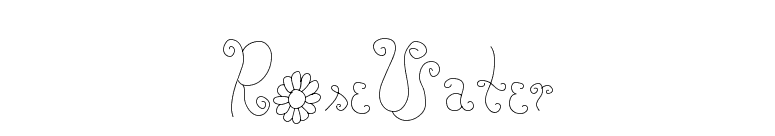 RoseWater font preview