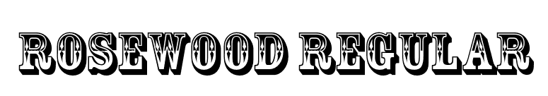Rosewood Regular font preview
