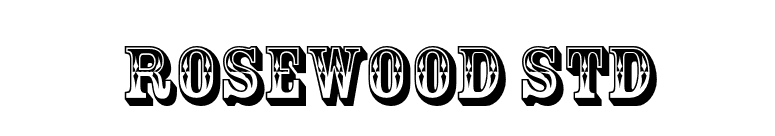 Rosewood Std font preview