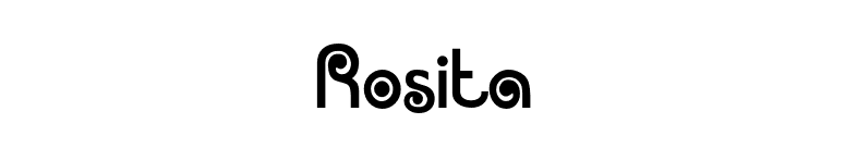 Rosita font preview