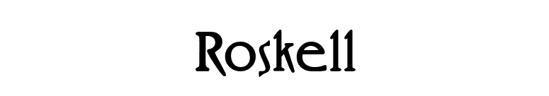 Roskell font preview