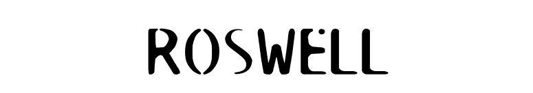 ROSWELL font preview