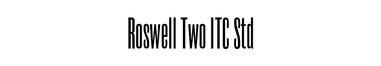 Roswell Two ITC Std font preview