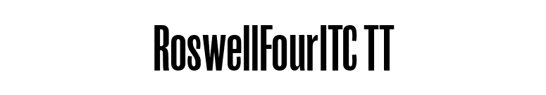 RoswellFourITC TT font preview