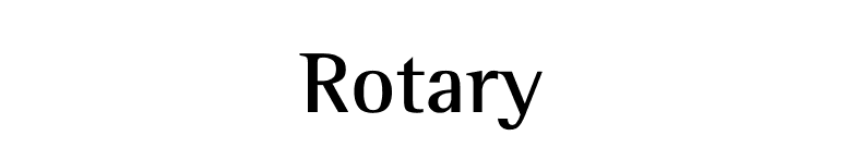 Rotary font preview