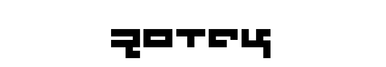 Rotek font preview