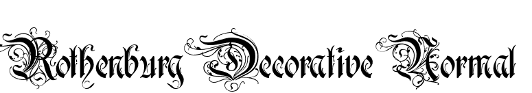 Rothenburg Decorative Normal font preview