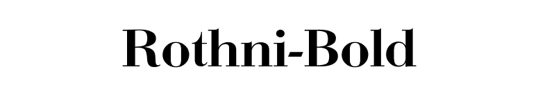 Rothni-Bold font preview