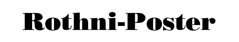 Rothni-Poster font preview