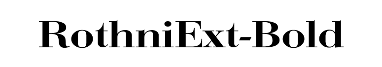 RothniExt-Bold font preview