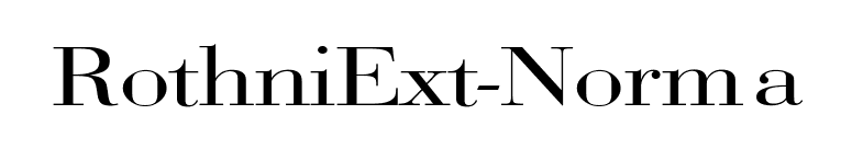 RothniExt-Norma font preview