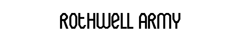 Rothwell Army font preview