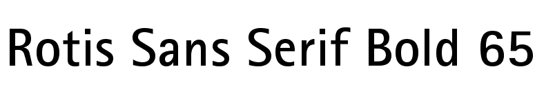 Rotis Sans Serif Bold 65 font preview