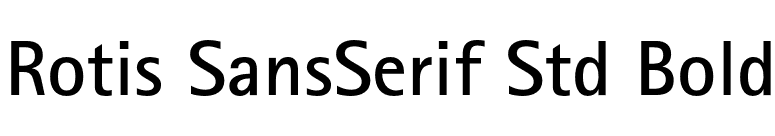 Rotis SansSerif Std Bold font preview