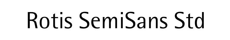 Rotis SemiSans Std font preview
