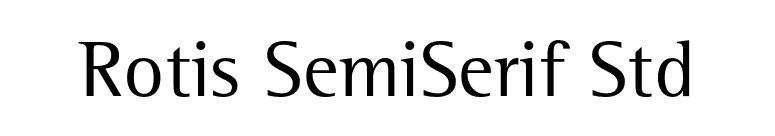 Rotis SemiSerif Std font preview