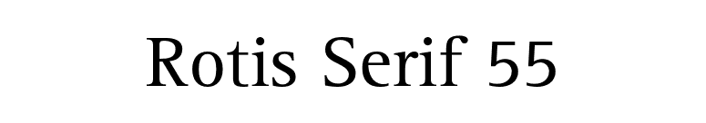 Rotis Serif 55 font preview