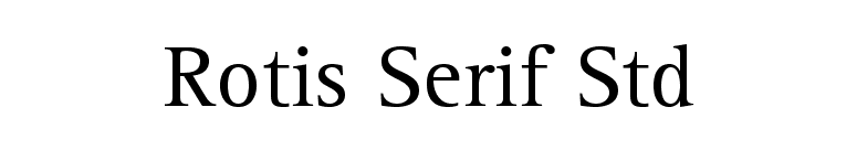Rotis Serif Std font preview