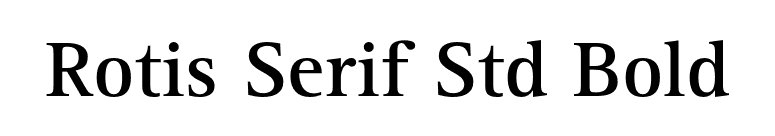 Rotis Serif Std Bold font preview